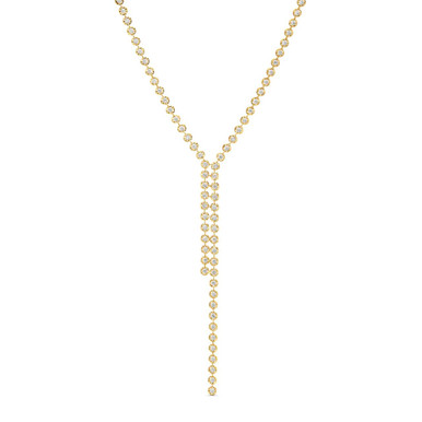 Illusion Diamond Y-Chain Necklace