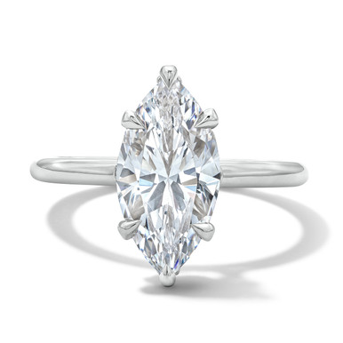 Michael M. Monarch Marquise Hidden Halo Solitaire Engagement Setting