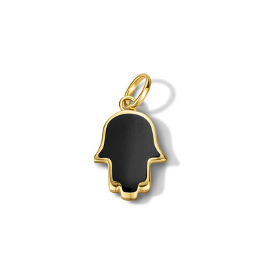 Black Onyx Hamsa Charm Black Onyx Hamsa Charm