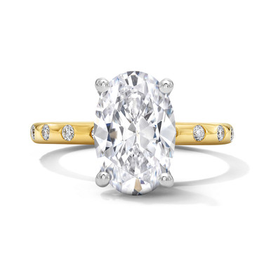 Flushed Diamond Engagement Setting
