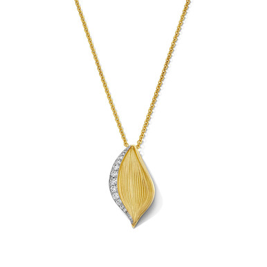 Tacori Diamond Petal Pendant Necklace