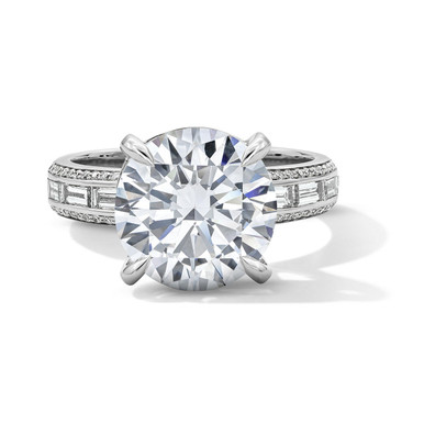 Michael M. Baguette Channel Set Diamond Engagement Setting