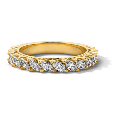Michael M. Slanted Marquise Diamond Wedding Band