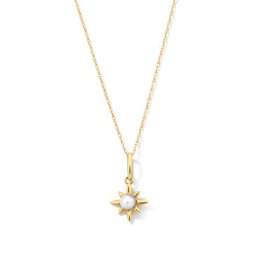 Freshwater Pearl Star Pendant Necklace