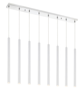 Forest LED Linear Chandelier in Chrome (224|917MP24WHLED8LCH)