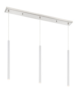 Forest LED Linear Chandelier in Brushed Nickel (224|917MP24WHLED3LBN)