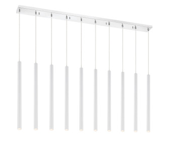 Forest LED Linear Chandelier in Chrome (224|917MP24WHLED10LCH)
