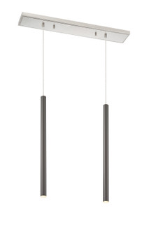 Forest LED Linear Chandelier in Brushed Nickel (224|917MP24PBLLED2LBN)