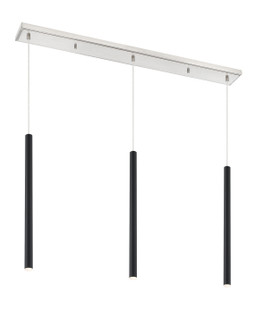 Forest LED Linear Chandelier in Brushed Nickel (224|917MP24MBLED3LBN)