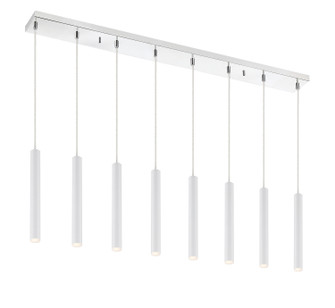 Forest LED Linear Chandelier in Chrome (224|917MP12WHLED8LCH)