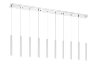 Forest LED Linear Chandelier in Chrome (224|917MP12WHLED10LCH)
