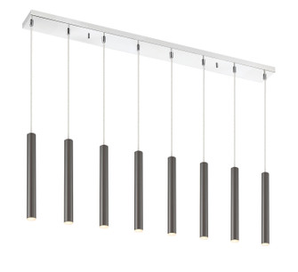 Forest LED Linear Chandelier in Chrome (224|917MP12PBLLED8LCH)