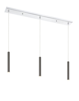Forest LED Linear Chandelier in Chrome (224|917MP12PBLLED3LCH)