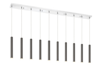 Forest LED Linear Chandelier in Chrome (224|917MP12PBLLED10LCH)