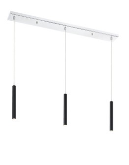 Forest LED Linear Chandelier in Chrome (224|917MP12MBLED3LCH)