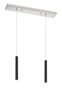 Forest LED Linear Chandelier in Brushed Nickel (224|917MP12MBLED2LBN)