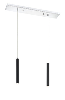 Forest LED Linear Chandelier in Chrome (224|917MP12MBLED2LCH)