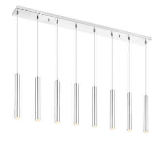 Forest LED Linear Chandelier in Chrome (224|917MP12CHLED8LCH)
