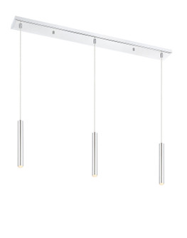 Forest LED Linear Chandelier in Chrome (224|917MP12CHLED3LCH)