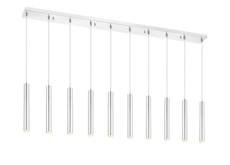 Forest LED Linear Chandelier in Chrome (224|917MP12CHLED10LCH)