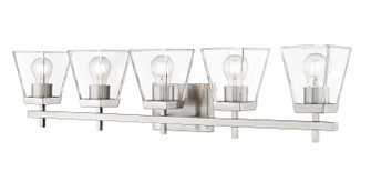 Lauren Five Light Vanity in Brushed Nickel (224|8195VBN)