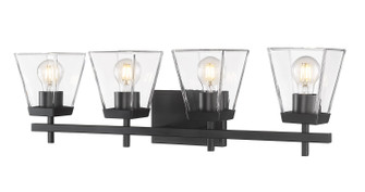 Lauren Four Light Vanity in Matte Black (224|8194VMB)