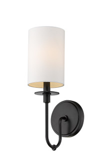 Ella One Light Wall Sconce in Matte Black (224|8091SMB)