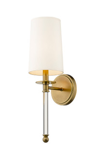 Mila One Light Wall Sconce in Rubbed Brass (224|8081SRB)