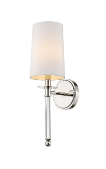 Mila One Light Wall Sconce in Polished Nickel (224|8081SPN)