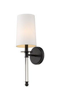 Mila One Light Wall Sconce in Matte Black (224|8081SMB)