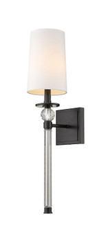 Mia One Light Wall Sconce in Matte Black (224|8051SMB)