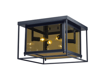 Infinity Four Light Flush Mount in Misty Charcoal (224|802F16MC)