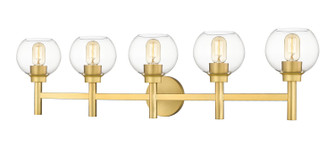 Sutton Five Light Vanity in Brushed Gold (224|75025VBG)