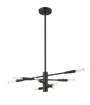 Ascension Eight Light Chandelier in Matte Black (224|7378MB)