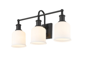 Bryant Three Light Vanity in Matte Black (224|7333VMB)