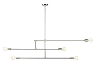 Modernist Five Light Chandelier in Chrome (224|7315CH)