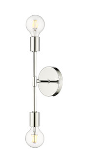 Modernist Two Light Wall Sconce in Chrome (224|7312SCH)