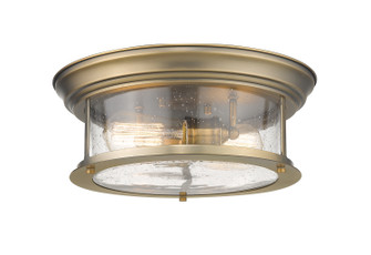 Sonna Two Light Flush Mount in Heritage Brass (224|727F13HBR)