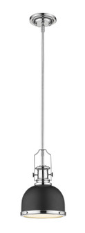 Melange One Light Pendant in Matte Black + Chrome (224|725MPMBCH)