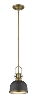 Melange One Light Pendant in Bronze + Heritage Brass (224|725MPBRZHBR)