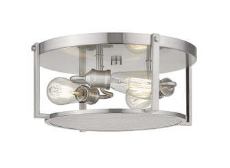 Halcyon Three Light Flush Mount in Brushed Nickel (224|723F15BN)