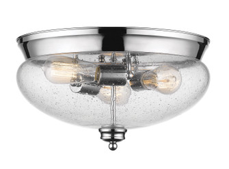 Amon Three Light Flush Mount in Chrome (224|722F3CH)