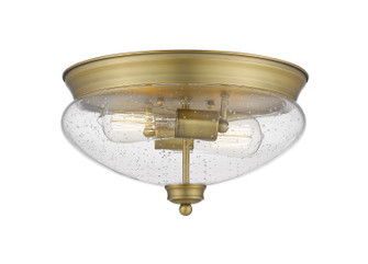Amon Two Light Flush Mount in Heritage Brass (224|722F2HBR) Amon Two Light Flush Mount in Heritage Brass (224|722F2HBR)