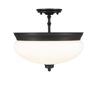 Amon Three Light Semi Flush Mount in Matte Black (224|721SFMB)