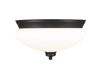 Amon Two Light Flush Mount in Matte Black (224|721F2MB)