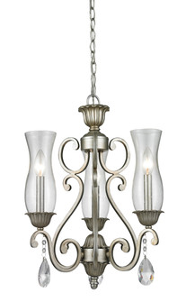 Melina Three Light Chandelier in Antique Silver (224|7203AS)