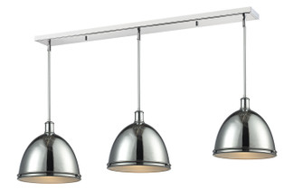Mason Three Light Linear Chandelier in Chrome (224|711P133CH)