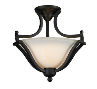 Lagoon Two Light Semi Flush Mount in Matte Black (224|703SFMB)