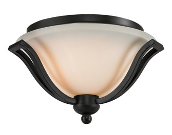Lagoon Two Light Flush Mount in Matte Black (224|703F2MB)