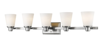 Kayla Five Light Vanity in Brushed Nickel (224|70015VBN)